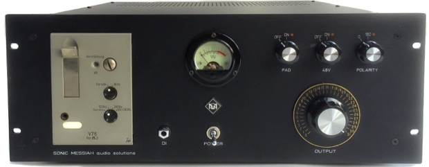 Telefunken TAB V76 with VU meters, ramped 48V, polarity reverse, output control, FET DI 